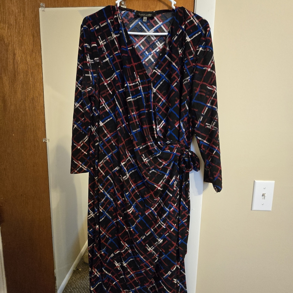 Evan Picone Black Label Plaid Dress